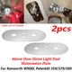 2PCS Above Door Dual Watermelon Plate For Peterbilt 359/379/389 Kenworth W900L