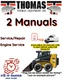 THOMAS T245HDS SKID STEER LOADER MANUAL SERVICE ENGINE REPAIR SHOP PDFS ON USB
