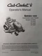 Cub Cadet 1000 ser Hydro Lawn Tractor LT1042 LT1045 LT1046 LT1050 Owners Manual
