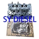 Complete Cylinder Head&Full Gasket Set For Kubota Z482 Engine J106 GL6000 GL7000
