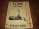 Gehl FC7200 Flail Chopper Operators And Service Parts Manual Form No. 902777