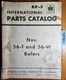 IH International Harvester 56-T 56-W Baler C-123 Engine Parts Manual BP-5 R4 '65