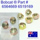 fits Bobcat 8 x Wheel Nuts Rim Stud Lug Nuts 6564669 1600 2000 2400 2410 1213