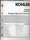 KOHLER ENGINES Models K 341L TP-1152 Operator's Service Manual