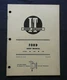 1979 FORD 1000 & 1600 TRACTOR I & T REPAIR SHOP MANUAL VERY GOOD SHAPE