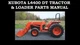 KUBOTA L4400 TRACTOR PARTS MANUALS - 340pg for L3400DT DT LA703 Service & Repair