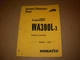 Komatsu WA300L-3 Wheel Loader Operation Maintenance Manual , s/n 53001 - up 
