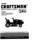 Owner&rsquo;s Manual Sears Craftsman 15.0 HP Lawn Tractor 42&rdquo; Mower - Model 917.252531