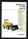 ZETTELMEYER ZL 502 SERIES B LOADER 6 PAGE FOLDOUT BROCHURE 1995