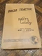 Caterpillar DW20 6W1- 6W274 CAT Tractor  Manual Service Parts Book