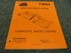 Rhino TW84 Rotary Cutter Mower Shredder Parts Catalog Manual xz