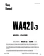 Komatsu WA420-3, WA420-3LE Wheel Loader Service Manual