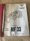 Massey Ferguson MF33 Wheel Loader Parts Manual