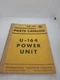 IH International U-164 Power Unit Engine Parts Catalog Manual Book PU-34