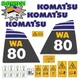 Fits Komatsu WA80-5 Decal Kit Wheel Loader Decals - 7 YEAR OUTDOOR 3M VINYL!