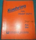 KOEHRING 34E-1A 34E-1B PAVER PARTS MANUAL BOOK CATALOG