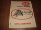 Gehl CA 600 One Row Attachment Owners Manual Form No. 045686
