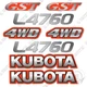 Fits Kubota L4760 Decal Kit Tractor Decals  - 3M VINYL Aftermarket Sticker Set!