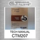 CTM207 TECH MANUAL fits JOHN DEERE (Surplus Open Box)
