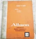 ALLISION TT4000  SERIES PARTS CATALOG TT4420-1 TT4620-1