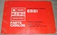 ISUZU 6BB1 DIESEL ENGINE PARTS MANUAL BOOK CATALOG NO. 502000-UP