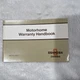 Oshkosh. Motorhome Warranty Handbook. WP3101.