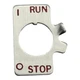 Homelite 95231 Run Stop Plate UP04266 BP250 DM40 HGT NBC30 Genuine OEM NOS