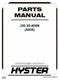 Hyster J30XN J35XN J40XN (A935) Forklift Parts Catalog Manual PDF USB