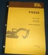 FIAT-ALLIS FH-200 EXCAVATOR PARTS MANUAL BOOK CATALOG