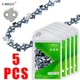 5-PCS 20" Chainsaw Chain For STIHL MS391/Husqvarna 455 Rancher 3/8" 0.050" 72DL