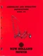 New Holland Mower Model 120 Assembling and Operating Instructions Manual