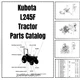 Kubota L245F Tractor Parts Manual PDF