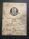 1977 I&T SHOP MANUAL FORD SERIES 6000 COMMANDER 6000