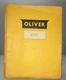 Vintage 1962-1964 Oliver 1600 Tractor Specifications Yellow Manual