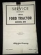 Ford 8N Tractor Service Repair Manual 1948 Photocopy of Original One-Sided Pages