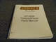 Gomaco Model GT-3300 Trimmer Slipform Paver Parts Catalog Manual PN J3300 xz
