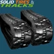 Two Excavator Rubber Tracks 10" 250x72x52 fits Bobcat T110, Gehl - Heavy Duty