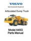 Volvo Model A45G Articulated Dump Truck Parts Manual