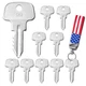 10PCS 373 Ignition Key 55364-41180 5536441180 Compatible For Kubota F2000 F2100