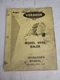 Operators Manual For Vermeer Model 605c Baler - Includes Parts List 1975