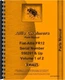 Parts Manual Allis Chalmers FR12 Tractor Sn 550281 & up