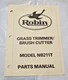 Robin Grass Brush Cutter Model NB211T Parts Manual Original OEM Illustrated 1988