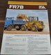 FiatAllis Fiat Allis FR7B Wheel Loader Specification Brochure Prospekt