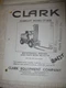 CLARK USED SHOP  CY30B  MAINTENANCE PARTS  SPN MANUAL  Has CLARK PART NUMBERS