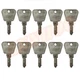 10x Replace For Kioti Tractor Ignition Key T2545-41151 LB1914,LK2554,LK30,LK3054