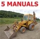 CASE 580B 580CK B TRACTORS TLB SERVICE MANUALS OPERATOR PARTS CATALOG BACKHOE CD