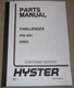 HYSTER CHALLENGER H30H H40H H50H H60H FORKLIFT LIFT TRUCK PARTS MANUAL BOOK D003