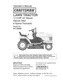 Owner&rsquo;s Manual Sears Craftsman 17.5 HP Lawn Tractor 42&rdquo; Mower - Model 917.25350