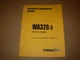 Komatsu WA320-3 Wheel Loader Operation Maintenance Manual , s/n 50403 - up