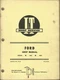 I&T FORD Series 1000 1600 No. FO-36 Tractor Shop Manual